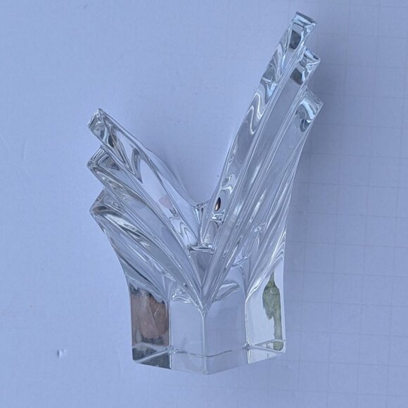 Vintage Art Deco Mikasa German Crystal Tulip 5.25" Candle Holder - Picture 5 of 14